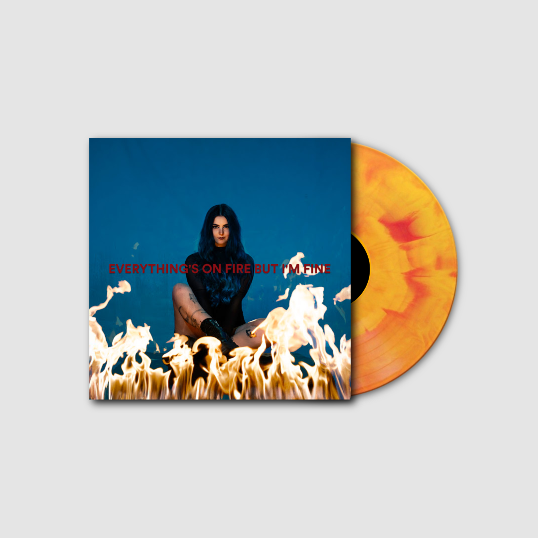 Everything's On Fire But I'm Fine - Limited Edition Fire Vinyl (Signed) + Download