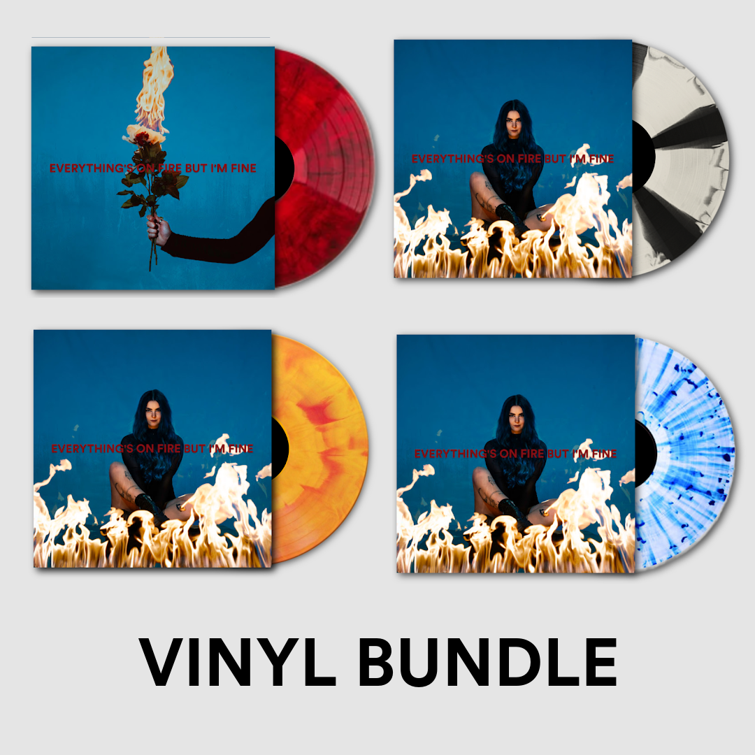 Everything's On Fire But I'm Fine - Vinyl Bundle (Signed) + Download